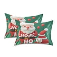 thumbnail image 1 of Yayeee Pillowcase Standard Size Set of 2 Satin Wrinkle Resistant Pillow Case, Cute Christmas Pattern, 1 of 8