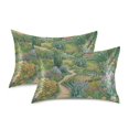 thumbnail image 1 of Yayeee Pillowcase Standard Size Set of 2 Satin Wrinkle Resistant Pillow Case, Garden Scene, 1 of 7