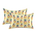 thumbnail image 1 of Yayeee Pillowcase Standard Size Set of 2 Satin Wrinkle Resistant Pillow Case, Pineapple Love, 1 of 8