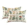 thumbnail image 1 of Yayeee Pillowcase Standard Size Set of 2 Satin Wrinkle Resistant Pillow Case, Red Floral, 1 of 8
