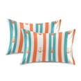 thumbnail image 1 of Yayeee Pillowcase Standard Size Set of 2 Satin Wrinkle Resistant Pillow Case, Simple Nautical Pattern, 1 of 8