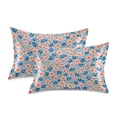 thumbnail image 1 of Yayeee Pillowcase Standard Size Set of 2 Satin Wrinkle Resistant Pillow Case, Small Pink Flower, 1 of 8