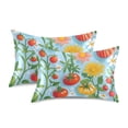 thumbnail image 1 of Yayeee Pillowcase Standard Size Set of 2 Satin Wrinkle Resistant Pillow Case, Various Tomatoes, 1 of 7