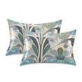 thumbnail image 1 of Yayeee Pillowcase Standard Size Set of 2 Satin Wrinkle Resistant Pillow Case, Vibrant Abstract Design, 1 of 8