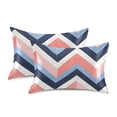 thumbnail image 1 of Yayeee Pillowcase Standard Size Set of 2 Satin Wrinkle Resistant Pillow Case, White Geometric, 1 of 8