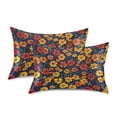thumbnail image 1 of Yayeee Pillowcase Standard Size Set of 2 Satin Wrinkle Resistant Pillow Case, Yellow Floral, 1 of 8