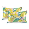 thumbnail image 1 of Yayeee Pillowcase Standard Size Set of 2 Satin Wrinkle Resistant Pillow Case, Yellow Mountains, 1 of 8