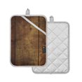 thumbnail image 1 of Yayeee Pot Holders Kitchen Heat Resistant with Pocket 7"x9.8" Cotton Oven Cooking Hot Pads, Wood Grain, 1 of 7