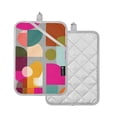 thumbnail image 1 of Yayeee Pot Holders Kitchen Heat Resistant with Pockets 7"x9.8" Cotton Oven Cooking Hot Pads, Abstract Geometric Pattern, 1 of 7