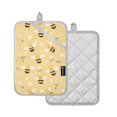 thumbnail image 1 of Yayeee Pot Holders Kitchen Heat Resistant with Pockets 7"x9.8" Cotton Oven Cooking Hot Pads, Cute Bee Pattern, 1 of 7