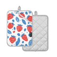 thumbnail image 1 of Yayeee Pot Holders Kitchen Heat Resistant with Pockets 7"x9.8" Cotton Oven Cooking Hot Pads, Playful Strawberries, 1 of 7