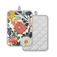 thumbnail image 1 of Yayeee Pot Holders Kitchen Heat Resistant with Pockets 7"x9.8" Cotton Oven Cooking Hot Pads, Red Flowers Pattern, 1 of 7