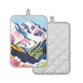 thumbnail image 1 of Yayeee Pot Holders Kitchen Heat Resistant with Pocket 7"x9.8" Cotton Oven Cooking Hot Pads, Abstract Mountain, 1 of 7