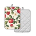 thumbnail image 1 of Yayeee Pot Holders Kitchen Heat Resistant with Pocket 7"x9.8" Cotton Oven Cooking Hot Pads, Apple Leaves Pattern, 1 of 7