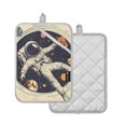 thumbnail image 1 of Yayeee Pot Holders Kitchen Heat Resistant with Pocket 7"x9.8" Cotton Oven Cooking Hot Pads, Astronaut Floating, 1 of 7