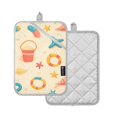 thumbnail image 1 of Yayeee Pot Holders Kitchen Heat Resistant with Pocket 7"x9.8" Cotton Oven Cooking Hot Pads, Beach Pattern, 1 of 7