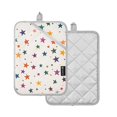 thumbnail image 1 of Yayeee Pot Holders Kitchen Heat Resistant with Pocket 7"x9.8" Cotton Oven Cooking Hot Pads, Beige Stars, 1 of 7