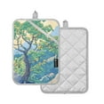 thumbnail image 1 of Yayeee Pot Holders Kitchen Heat Resistant with Pocket 7"x9.8" Cotton Oven Cooking Hot Pads, Beige Tree, 1 of 7