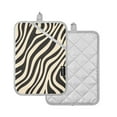 thumbnail image 1 of Yayeee Pot Holders Kitchen Heat Resistant with Pocket 7"x9.8" Cotton Oven Cooking Hot Pads, Black Lines, 1 of 7