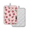 thumbnail image 1 of Yayeee Pot Holders Kitchen Heat Resistant with Pocket 7"x9.8" Cotton Oven Cooking Hot Pads, Cherries Pattern, 1 of 7