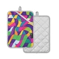 thumbnail image 1 of Yayeee Pot Holders Kitchen Heat Resistant with Pocket 7"x9.8" Cotton Oven Cooking Hot Pads, Colorful Plaid, 1 of 7