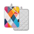 thumbnail image 1 of Yayeee Pot Holders Kitchen Heat Resistant with Pocket 7"x9.8" Cotton Oven Cooking Hot Pads, Colorful Triangles, 1 of 7