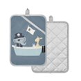 thumbnail image 1 of Yayeee Pot Holders Kitchen Heat Resistant with Pocket 7"x9.8" Cotton Oven Cooking Hot Pads, Cute Animals, 1 of 7