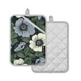 thumbnail image 1 of Yayeee Pot Holders Kitchen Heat Resistant with Pocket 7"x9.8" Cotton Oven Cooking Hot Pads, Dark Floral, 1 of 7