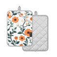 thumbnail image 1 of Yayeee Pot Holders Kitchen Heat Resistant with Pocket 7"x9.8" Cotton Oven Cooking Hot Pads, Flowers Pattern, 1 of 7