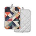 thumbnail image 1 of Yayeee Pot Holders Kitchen Heat Resistant with Pocket 7"x9.8" Cotton Oven Cooking Hot Pads, Geometric Pattern, 1 of 7