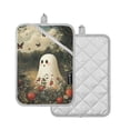 thumbnail image 1 of Yayeee Pot Holders Kitchen Heat Resistant with Pocket 7"x9.8" Cotton Oven Cooking Hot Pads, Ghost in Strawberry Fields, 1 of 7