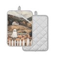 thumbnail image 1 of Yayeee Pot Holders Kitchen Heat Resistant with Pocket 7"x9.8" Cotton Oven Cooking Hot Pads, Halloween Pumpkin, 1 of 7