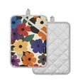 thumbnail image 1 of Yayeee Pot Holders Kitchen Heat Resistant with Pocket 7"x9.8" Cotton Oven Cooking Hot Pads, Large Colorful Flowers Pattern, 1 of 7