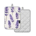 thumbnail image 1 of Yayeee Pot Holders Kitchen Heat Resistant with Pocket 7"x9.8" Cotton Oven Cooking Hot Pads, Lavender Pattern, 1 of 7