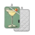 thumbnail image 1 of Yayeee Pot Holders Kitchen Heat Resistant with Pocket 7"x9.8" Cotton Oven Cooking Hot Pads, Lemon Glass, 1 of 7