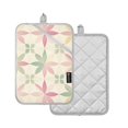 thumbnail image 1 of Yayeee Pot Holders Kitchen Heat Resistant with Pocket 7"x9.8" Cotton Oven Cooking Hot Pads, Light Pink Geometric, 1 of 7