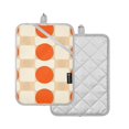 thumbnail image 1 of Yayeee Pot Holders Kitchen Heat Resistant with Pocket 7"x9.8" Cotton Oven Cooking Hot Pads, Orange Geometric Circles, 1 of 7