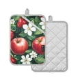 thumbnail image 1 of Yayeee Pot Holders Kitchen Heat Resistant with Pocket 7"x9.8" Cotton Oven Cooking Hot Pads, Red Apple Pattern, 1 of 7