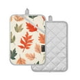 thumbnail image 1 of Yayeee Pot Holders Kitchen Heat Resistant with Pocket 7"x9.8" Cotton Oven Cooking Hot Pads, Red Autumn Leaves, 1 of 7