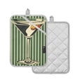thumbnail image 1 of Yayeee Pot Holders Kitchen Heat Resistant with Pocket 7"x9.8" Cotton Oven Cooking Hot Pads, Retro Martinian, 1 of 7