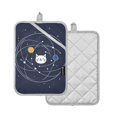 thumbnail image 1 of Yayeee Pot Holders Kitchen Heat Resistant with Pocket 7"x9.8" Cotton Oven Cooking Hot Pads, White Cat Planet, 1 of 7