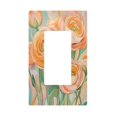thumbnail image 1 of Yayeee Rocker Switch Wall Plate 1-Gang 4.6"x2.9" Home Decorative Outlet Cover, Abstract Floral Art, 1 of 6