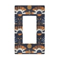 thumbnail image 1 of Yayeee Rocker Switch Wall Plate 1-Gang 4.6"x2.9" Home Decorative Outlet Cover, Art Geometric Pattern, 1 of 6