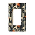 thumbnail image 1 of Yayeee Rocker Switch Wall Plate 1-Gang 4.6"x2.9" Home Decorative Outlet Cover, Art Leaves Pattern, 1 of 6