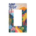 thumbnail image 1 of Yayeee Rocker Switch Wall Plate 1-Gang 4.6"x2.9" Home Decorative Outlet Cover, Art Path, 1 of 6
