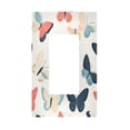 thumbnail image 1 of Yayeee Rocker Switch Wall Plate 1-Gang 4.6"x2.9" Home Decorative Outlet Cover, Beige Butterflies, 1 of 6