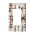 thumbnail image 1 of Yayeee Rocker Switch Wall Plate 1-Gang 4.6"x2.9" Home Decorative Outlet Cover, Beige Deer, 1 of 6