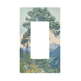 thumbnail image 1 of Yayeee Rocker Switch Wall Plate 1-Gang 4.6"x2.9" Home Decorative Outlet Cover, Beige Mountain, 1 of 6