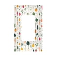 thumbnail image 1 of Yayeee Rocker Switch Wall Plate 1-Gang 4.6"x2.9" Home Decorative Outlet Cover, Beige Vegetables Pattern, 1 of 6