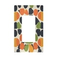 thumbnail image 1 of Yayeee Rocker Switch Wall Plate 1-Gang 4.6"x2.9" Home Decorative Outlet Cover, Black Clover Pattern, 1 of 6